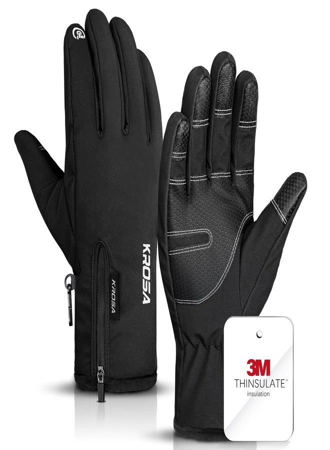 krosa 5-Layer Winter Gloves for Men & Women Made with 3M Thinsulate, -20℉ Waterproof Gloves for Cold Weather, Snow Ski Gloves with 10 Touchscreen Fingers - Image 1